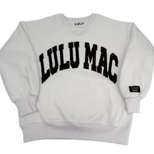 Lulu Mac White Sweatshirt